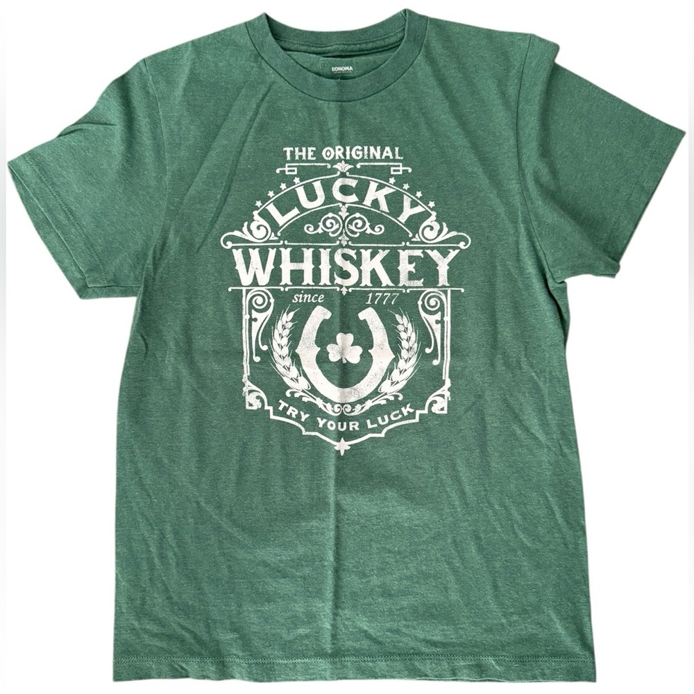 The Original Lucky Whiskey Green Short Sleeve T-Shirt S